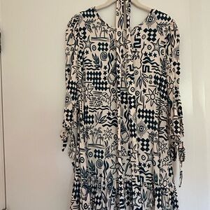 Keyhole Riviera Dress in Pacific Blues